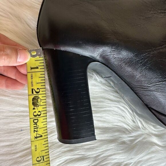 Zara Black Zip Front Ankle Boots Size 40/9 - Picture 8 of 14